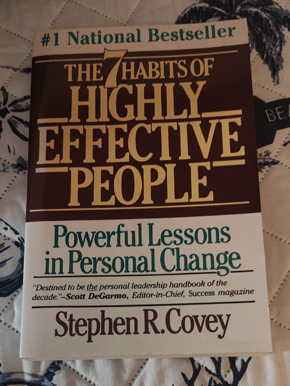 SPRING READING: THE 7 HSBITS OF HIGHLY EFFECTIVE PEOPLE